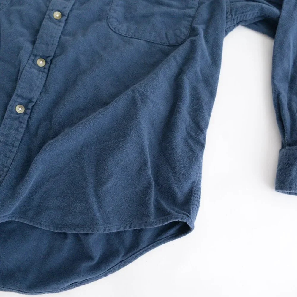 VTG River Trader Fleece Outdoor Button Down Heavyweight 100 Percent Cotton Shirt - Picture 5 of 11